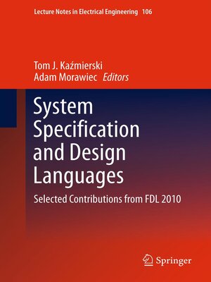 cover image of System Specification and Design Languages